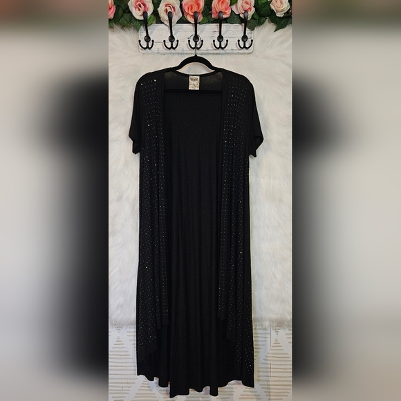 Vocal | Diamond Dust Longline Shortsleeve Jersey Duster - Picture 1 of 6